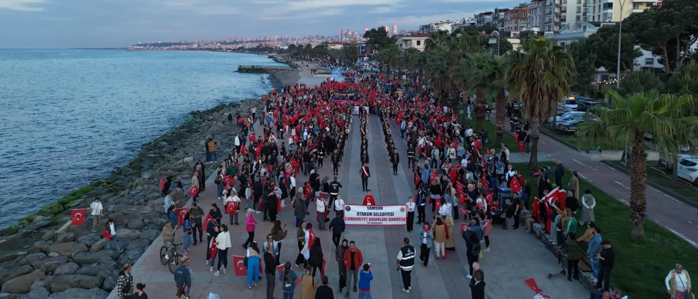 Atakum’da 19 Mayıs Coşkusu Sokaklara Taştı