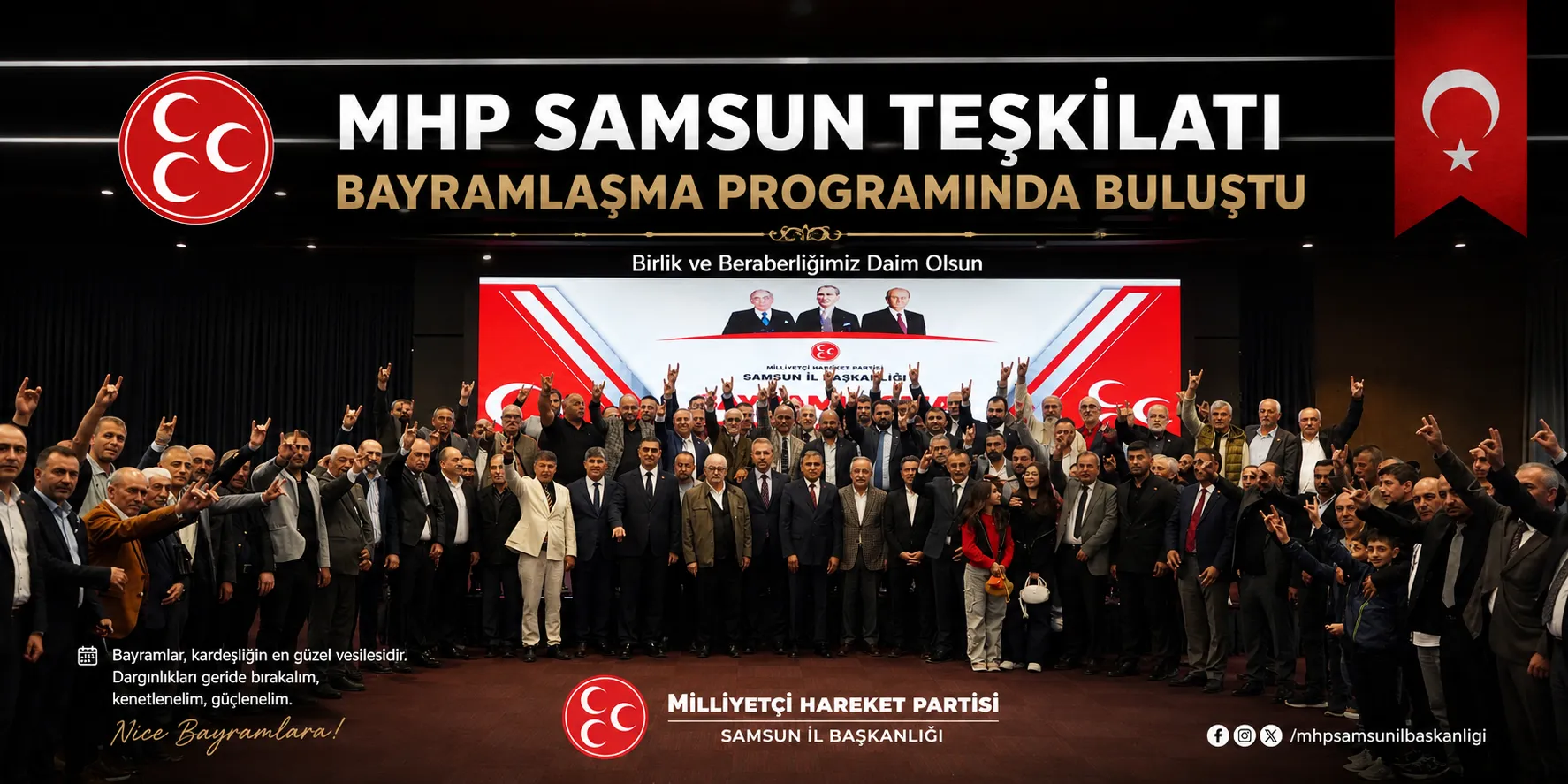 MHP Samsun Teşkilatı Bayramlaşma Programında Buluştu