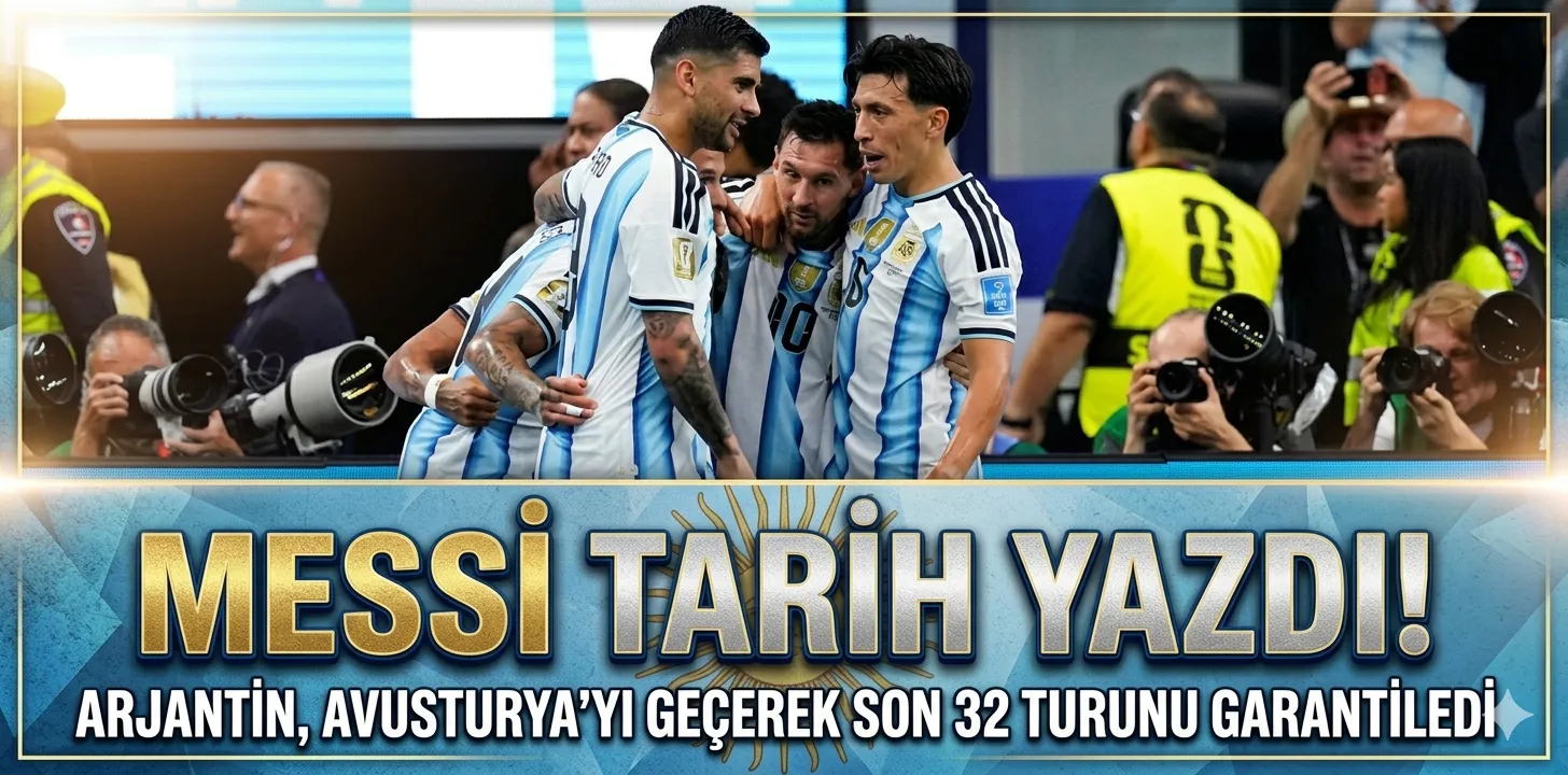 Messi Tarih Yazdı! Arjantin, Avusturya'yı Geçerek Son 32 Turunu Garantiledi